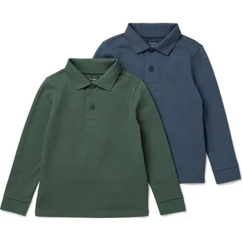 702307 - Tchibo - Dětské polokošile z bavlněného piké - pro kluky - vel. 86/92 - barva: modrá