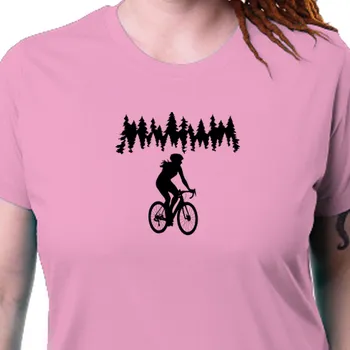Dámské tričko Tričko Cyklisté | Tričko pro cyklistku Na silnici