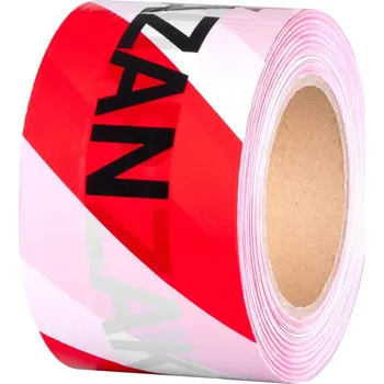 Výstražná páska Páska Strend Pro, 80 mm, L-250 m, výstražná, červená/biela "VSTUP ZAKÁZÁN"