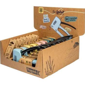 Sponkovačka RAPID Spirit of Sweden, R13, ručná, spony typ 13, 4-10 mm, Sellbox 8 ks sponkovačiek + 8