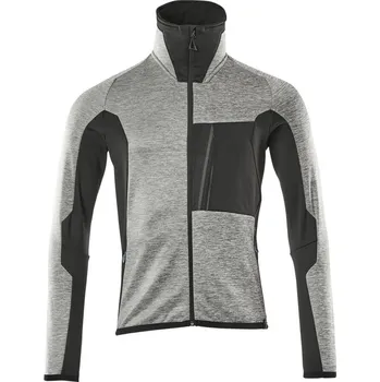 Pánská mikina MASCOT® Fleecová mikina na zip Šedá melánž/Černá Velikost: XS