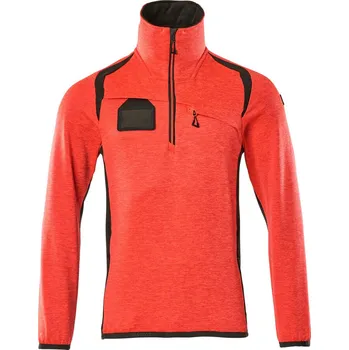 Pánská mikina MASCOT® Fleecová mikina s krátkým zipem Hi-vis červená/tmavě antracitová Velikost: 2XL