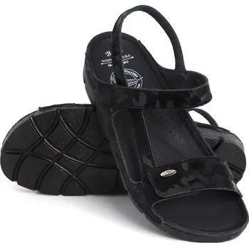 Dámské sandále DÁMSKÉ SANDÁLY BATZ MIRI CAMOUFLAGE ČERNÁ Barva: Černá, Velikost: 40