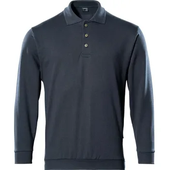 Pánská mikina MASCOT® Mikina s límečkem Černá modrá Velikost: M