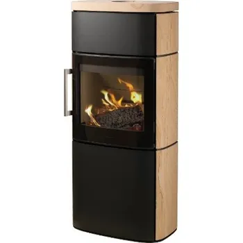 Krbová kamna Hwam 4660 černá a pískovec Tobacco