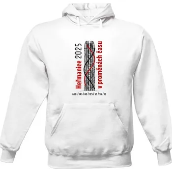 Pánská mikina Pánská mikina s kapucí s potiskem Mikča Heřmanice 2025 pánské