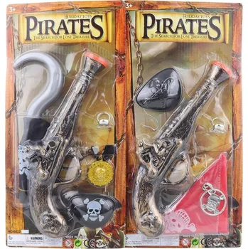 Karnevalový doplněk KARNEVAL Pirátský set bambitka s doplňky 2 druhy (karnevalový doplněk)