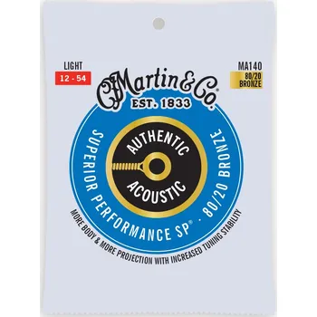 Struna pro kytaru a smyčcový nástroj Martin Authentic SP 80/20 Bronze Light + prodloužená záruka 3 roky
