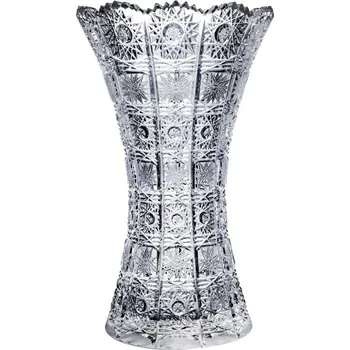 Váza ONTE CRYSTAL Broušená váza (tvar X) 80029, vel. 30,5cm, Klasika
