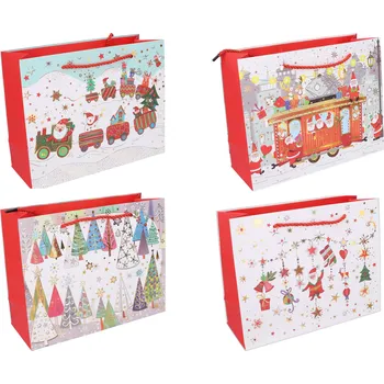 Dárková taška Dárková taška M 32x26x10 cm VÁNOCE