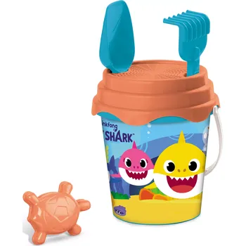 Hračka na písek Mondo Baby Shark Kyblík s nářadím 21 cm