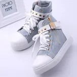 Dámské sportovní tenisky s vyšší podrážkou Barva: Modrá, Velikost: 37