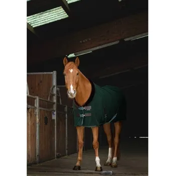Deka pro koně Odpocovací deka EQUITHEME Teddy černá/hnědá 155cm