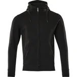 MASCOT® Mikina s kapucí na zip Plně černá Velikost: XS