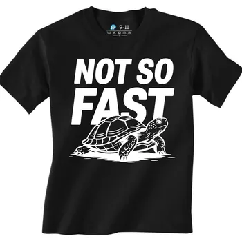 Chlapecké tričko Dětské tričko Želva Ne tak rychle Not So Fast (Velikost: 5-6, Barva: Černá)