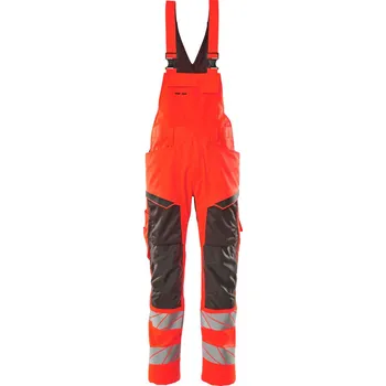 montérky MASCOT® Kalhoty s laclem a kolenními kapsami Hi-vis červená/tmavě antracitová Velikost: 48