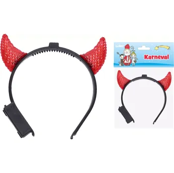 Karnevalový doplněk Rohy čertovské svítící 15x