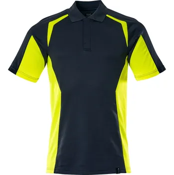 Pánské tričko MASCOT® Polokošile Černá modrá/hi-vis žlutá Velikost: 2XL