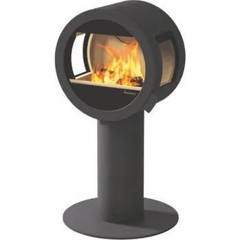 Krbová kamna Nordpeis Me Sockel standard s bočním prosklením