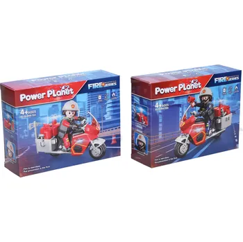 autíčko Wiky hasič na motorce stavebnice 11cm