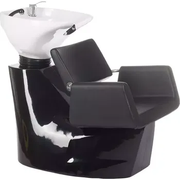 Kadeřnické křeslo Kadeřnický mycí box VITO BH-8022 - černý