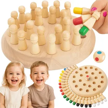 Desková hra Kruzzel Paměťové šachy - dřevěné Kruzzel 26251