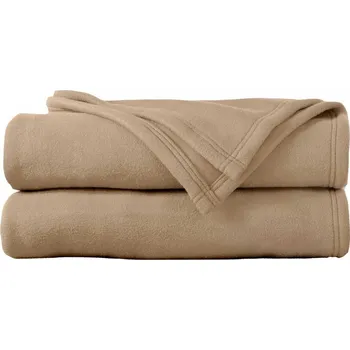 přikrývka Blancheporte Fleecová přikrývka Thermotec® Ourson®, kvalita prestige 600g/m2 písková 180x220 cm