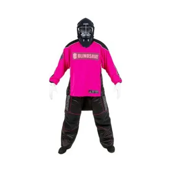 Florbalový dres BlindSave Limited edition LEGACY set with helmet Brankářský set s přilbou M, černá / růžová
