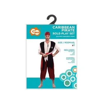 Karnevalový kostým Strój dla dorosłych Karaibski Pirat rozm. 56