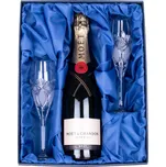ONTE CRYSTAL Moët & Chandon Imperial Brut a sklenice 150ml, Exclusive Šampus set - počet skleniček: 6 broušených skleniček