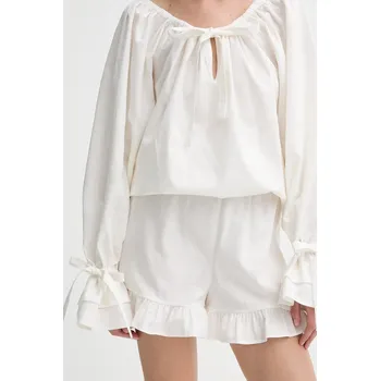 Lněné kraťasy The Sleeper CHSH01P009N béžová 01X, vel. L