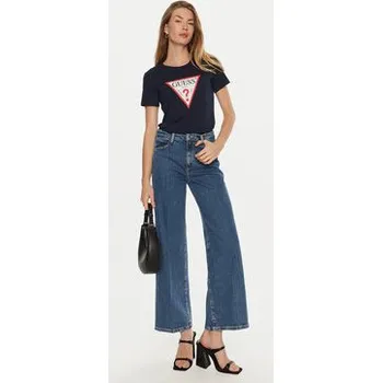 Pánská móda Guess T-Shirt W1YI1B I3Z14 Tmavomodrá Regular Fit M