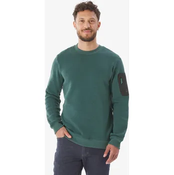 Pánský svetr QUECHUA Pánský turistický svetr NH 100 M ZELENÁ