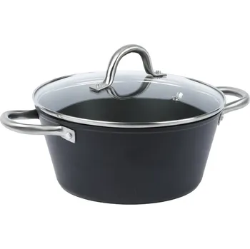 Hrnec hrnec d20 BLACK s poklicí,kovaný