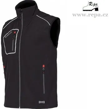 pracovní vesta INDUSTRIAL STARTER SNAPPY softshelová vesta černá 3XL