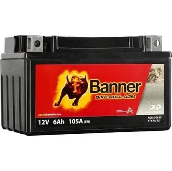 Autobaterie AGM50615 Baterie Banner Bike Bull AGM 12V/6Ah