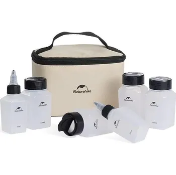 Kořenka Naturehike set lahviček na koření 6v1 - 257g (cestovní sada)