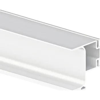 Nábytkové kování EMUCA Vertikální GOLA profil krajní 2,55 m bílá