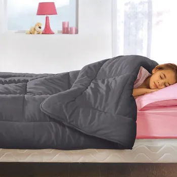 přikrývka Blancheporte Fleecová přikrývka 350 g/m2 šedá 200x200 cm