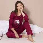 Blancheporte Pyžamo s dlouhými rukávy a potiskem medvídka koaly třešňová 52