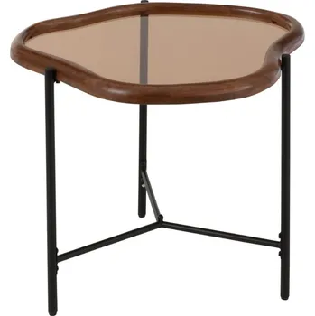 Toaletní stolek J-line Hnědý odkládací stolek Mell 64 x 45 cm