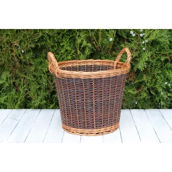 Proutěný koš dvouušák