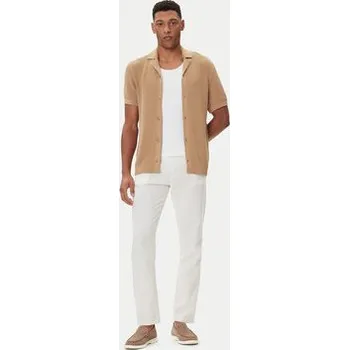 Pánské kalhoty Lindbergh Kalhoty z materiálu 30-008003 Bílá Tapered Fit M