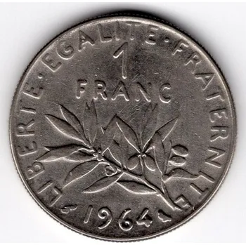 FRANCIE. 1 franc 1964.