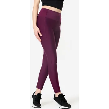 Dámské legíny DOMYOS Dámské fitness legíny s kapsičkou na telefon M FIALOVÁ