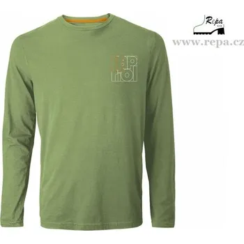 Pánské tričko KAPRIOL ENJOY tričko dlouhý rukáv zelené 3XL