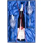 ONTE CRYSTAL Dárkový set na víno se sklenicemi 260ml, Exclusive