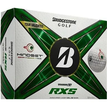 Golfový míček BRIDGESTONE Tour B RXS MindSet golfové míčky (12 ks) + Dárková krabička týček