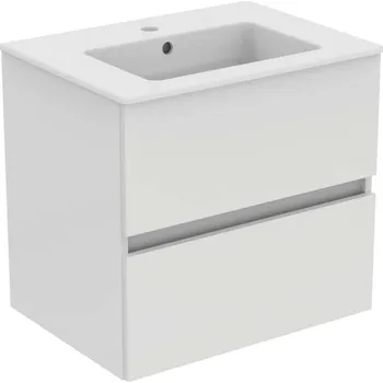 Koupelnový nábytek IDEAL STANDARD - Eurovit Skříňka s umyvadlem, 55x60x44 cm, 2 zásuvky, lesklá bílá R0572WG