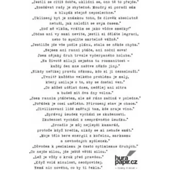 samolepka HuráPapír Samolepky A5 / CITÁTY 2 / černé - Jestli se cítíš dobře...